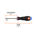 Desarmador de Cruz 3/16' X 3' Mango Comfort Grip, Truper