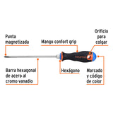 Desarmador de Cruz 3/16' X 6' Mango Comfort Grip, Truper
