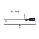Desarmador de Cruz 3/16' X 8' Mango Comfort Grip, Pretul