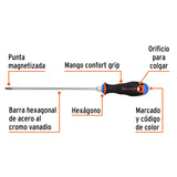 Desarmador de Cruz 3/16' X 8' Mango Comfort Grip, Truper