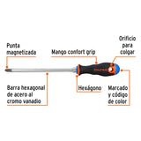 Desarmador de Cruz 3/8' X 8' Mango Comfort Grip, Truper
