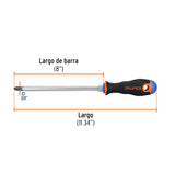 Desarmador de Cruz 3/8' X 8' Mango Comfort Grip, Truper