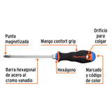 Desarmador de Cruz 5/16' X 6' Mango Comfort Grip, Truper