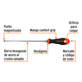 Desarmador Plano 5/16' X 10' Mango Comfort Grip, Truper