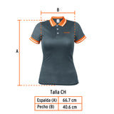 Playera Polo Performance para Mujer, Gris, Ch, Truper