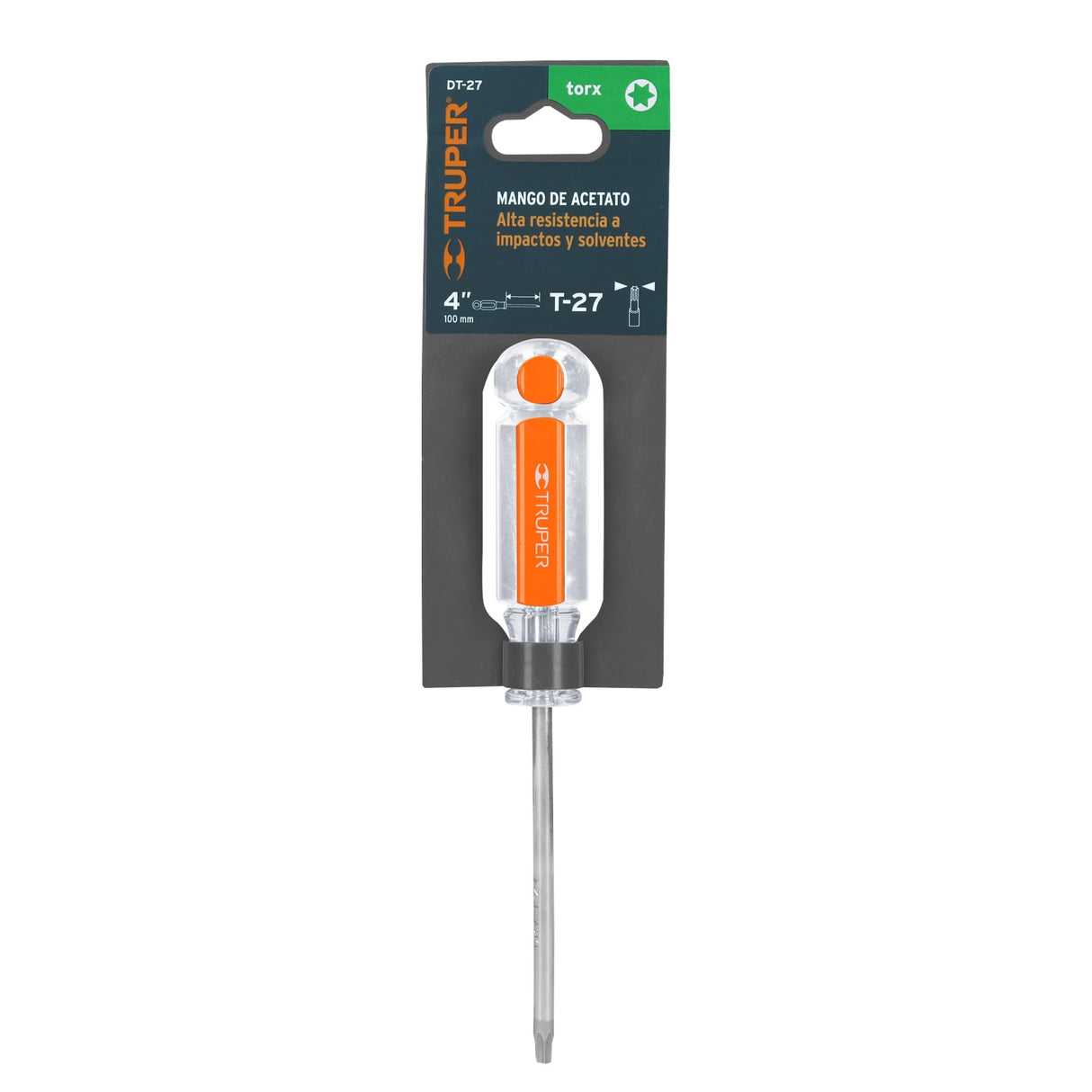Desarmador Punta Torx T 27 Mango de Acetato, Truper