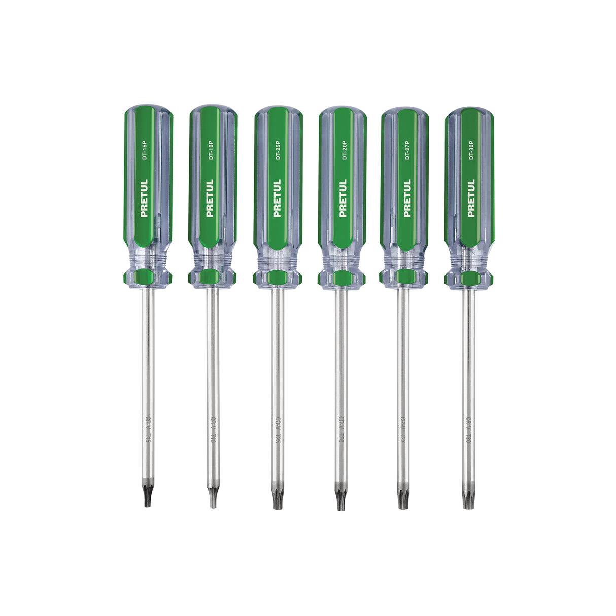 Juego de 6 Desarmadores Torx Mango de PVC, Pretul