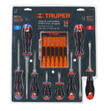 Juego de 8 Desarmadores Mango Comfort Grip y 6 de Joyero