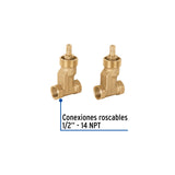 Juego Llaves Empotrar Roscables, Compresión, S/Maneral Basic