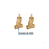 Juego Llaves Empotrar Roscables, Compresión, S/Maneral Basic