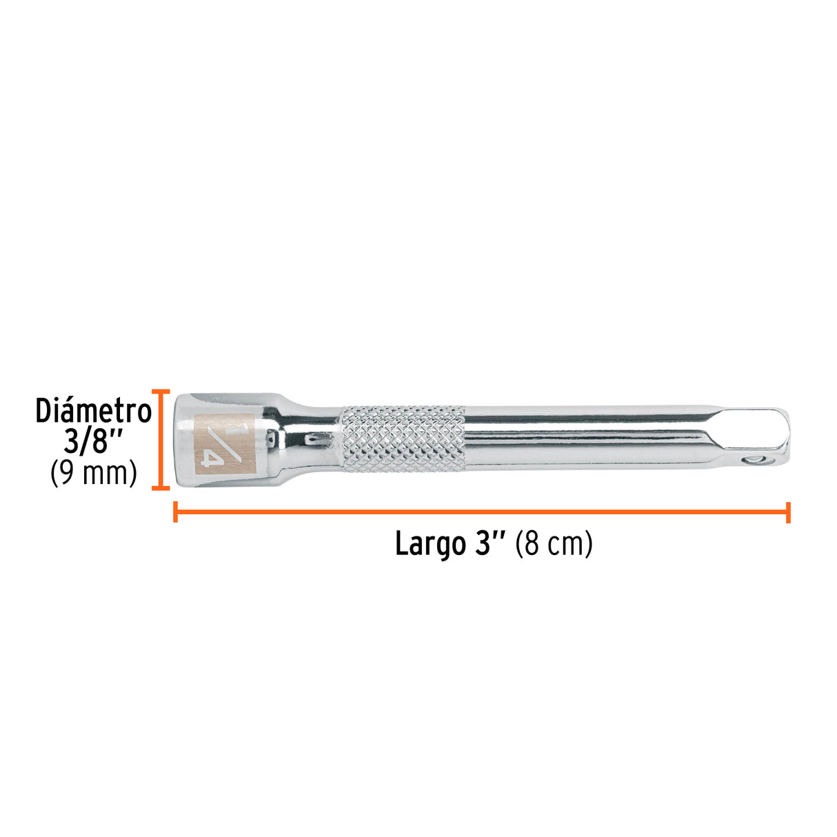 Extensión de 3' para Matraca, Cuadro 1/4', Truper