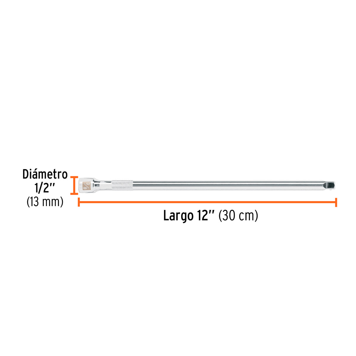 Extensión de 12' para Matraca, Cuadro 3/8', Truper