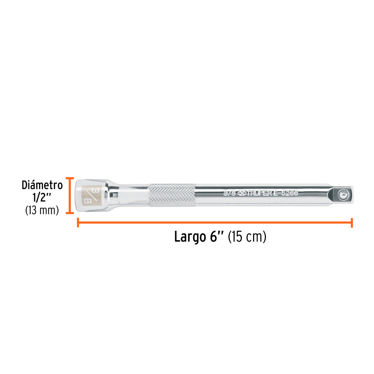 Extensión de 6' para Matraca, Cuadro 3/8', Truper