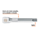 Extensión Cuadro 1/2' para Matraca, Largo 5', Truper