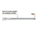 Extensión Cuadro 1/2' para Matraca, Largo 10', Truper