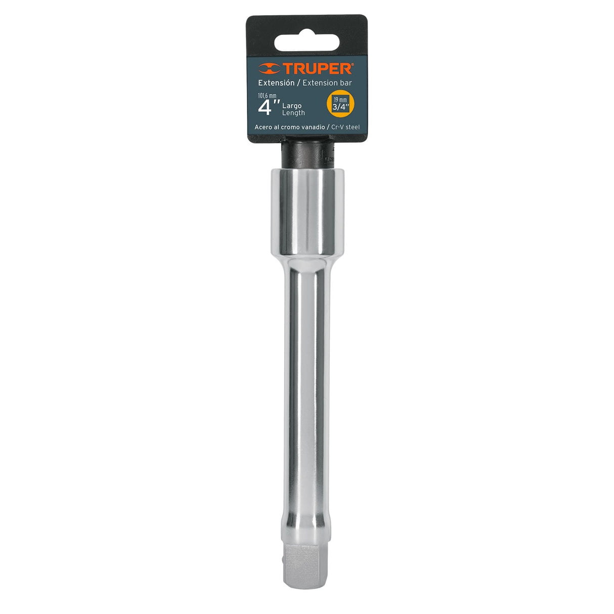 Extensión Cuadro 3/4' para Matraca, Largo 4', Truper