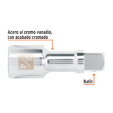 Extensión Cuadro 3/4' para Matraca, Largo 4', Truper