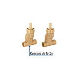 Juego Llaves Empotrar Soldables, Compresión, S/Maneral Basic