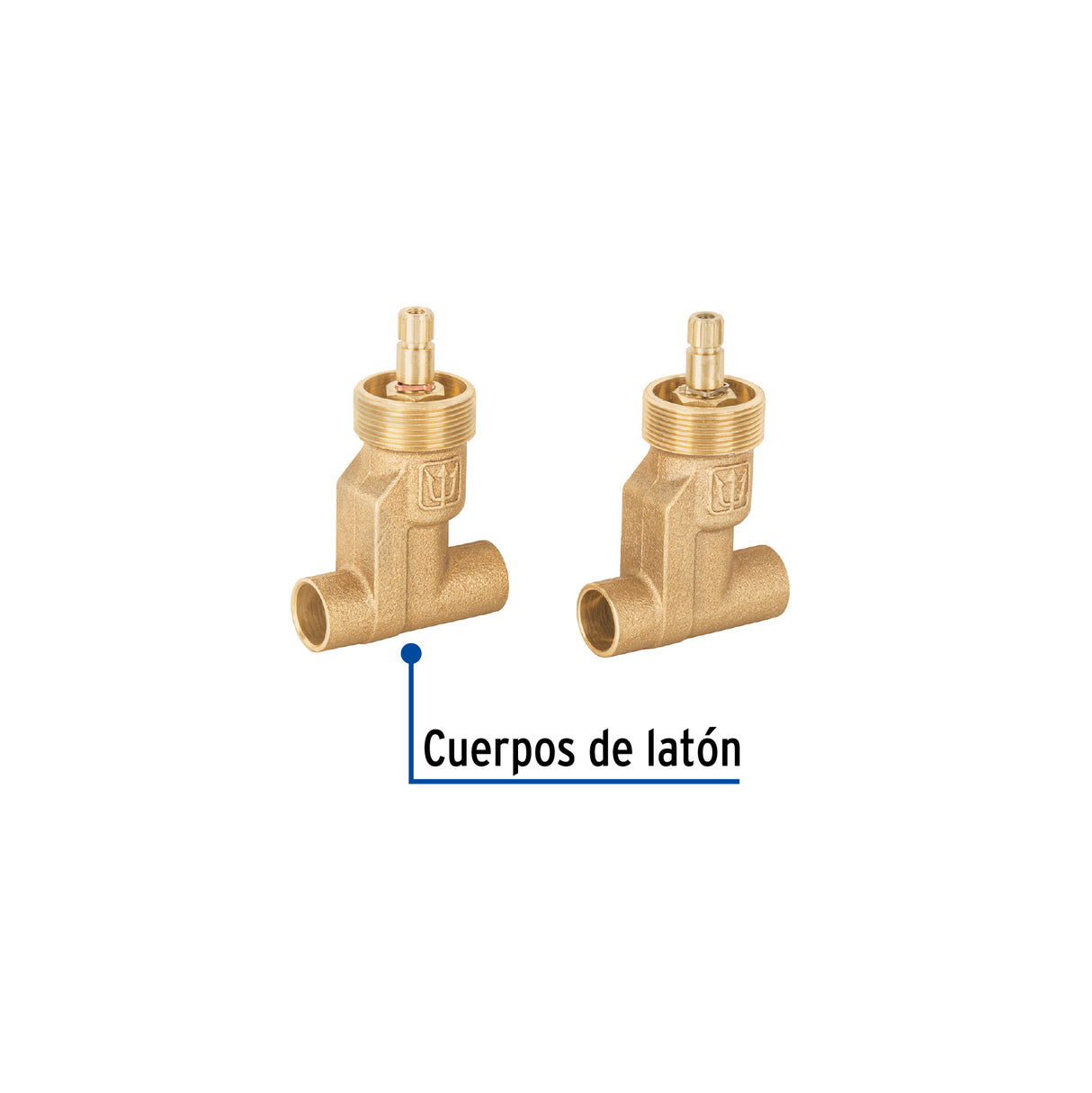 Juego Llaves Empotrar Soldables, 1/4 Vuelta, S/Maneral Foset