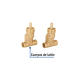 Juego Llaves Empotrar Soldables, 1/4 Vuelta, S/Maneral Foset