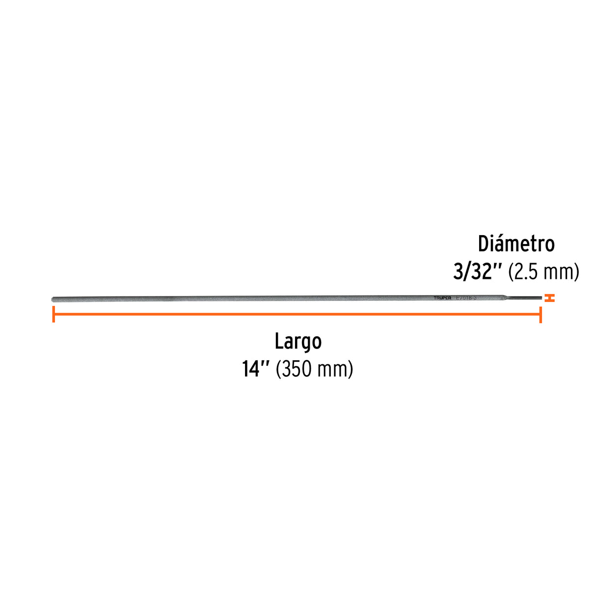 Bolsa con 1 kg de Electrodos 7018 de 3/32', Truper