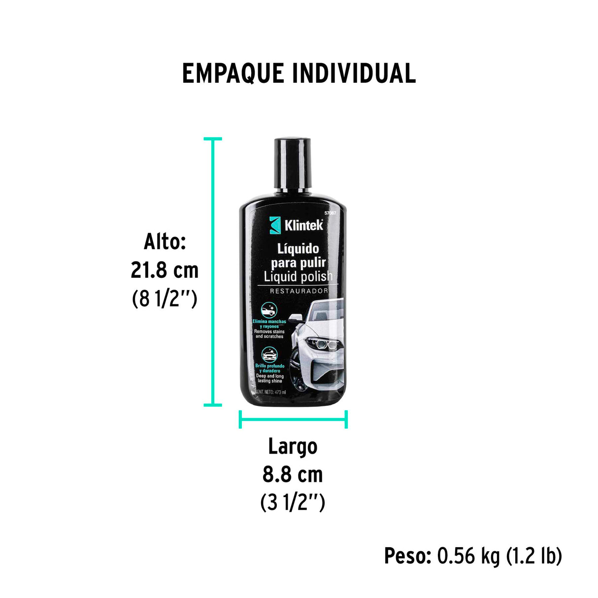 Polish Líquido para Auto, 473 ml, Klintek