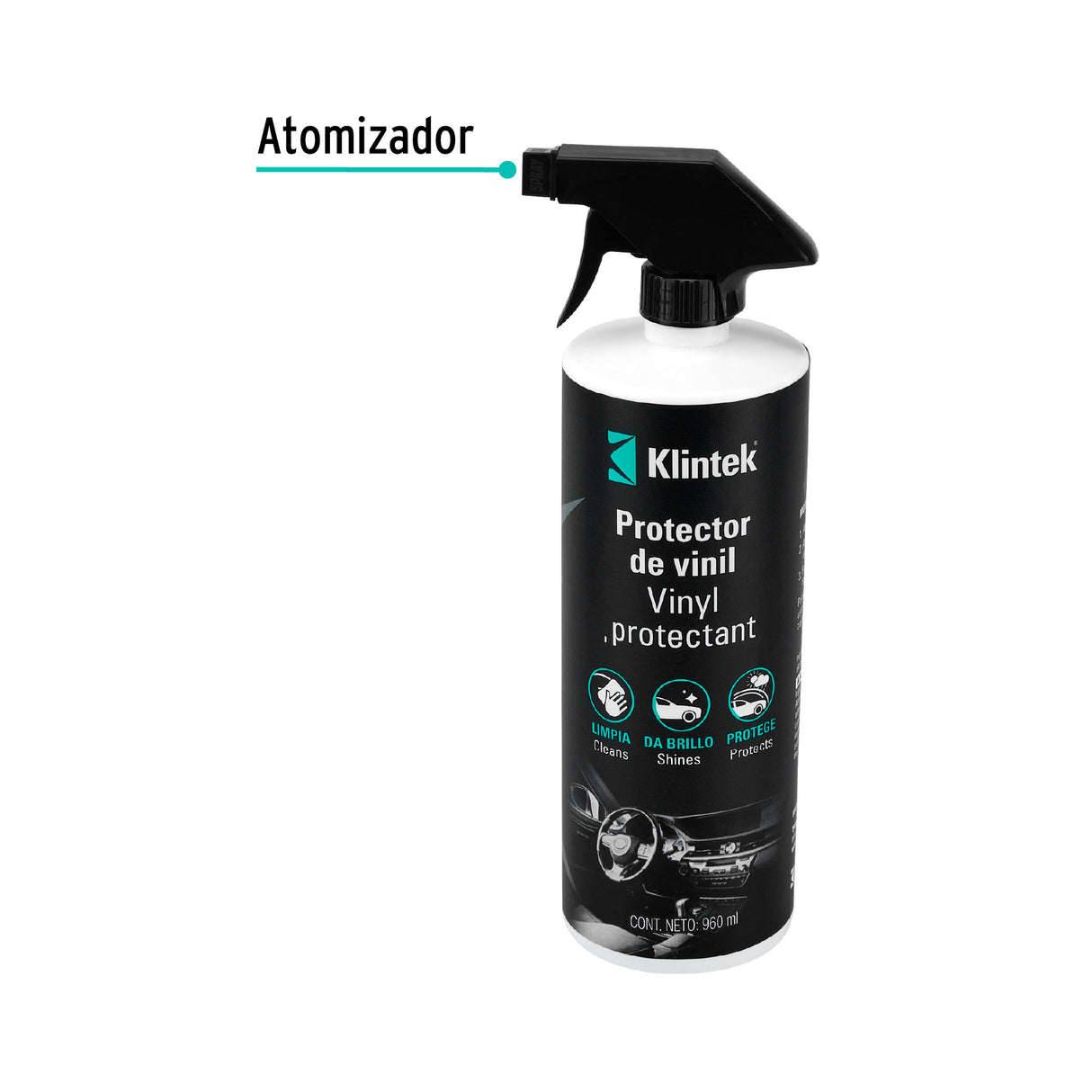 Líquido Protector de Vinil, 960 ml, Klintek