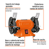 Esmeril de Banco de 5' de 1/4 HP (185 W), Truper