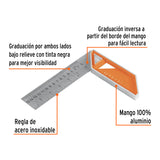 Escuadra 6' para Carpintero con Mango 100% de Aluminio