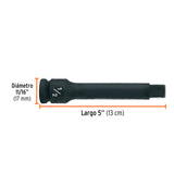 Extensión de Impacto con Cuadro de 1/2', Largo 5', Truper