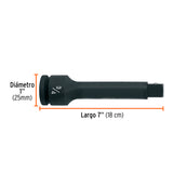 Extensión de Impacto con Cuadro de 3/4', Largo 7', Truper