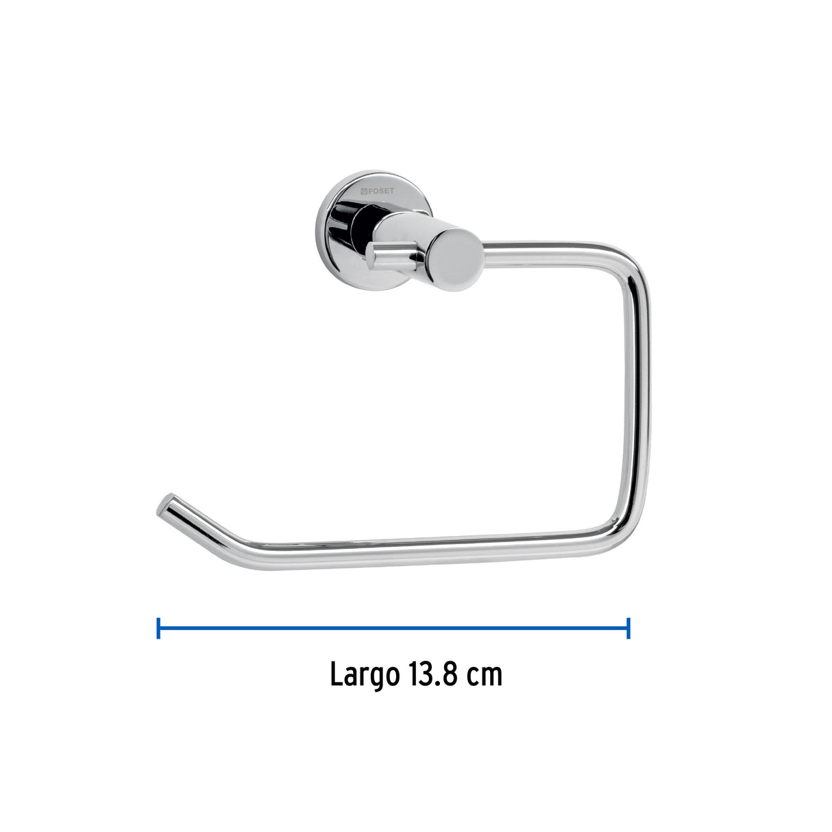 Portarrollo Metálico Acabado Cromo, Foset Element