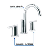 Mezcladora Cromo para Lavabo con Taladros Separados, Element