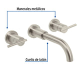 Mezcladora Satín de Pared para Lavabo, Foset Element