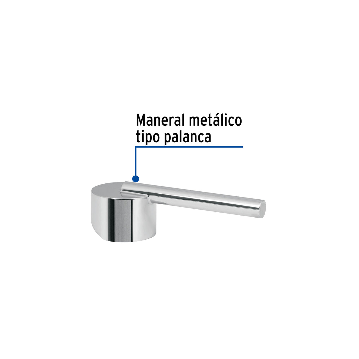Maneral Palanca para Monomando de Lavabo, Cromo, Element