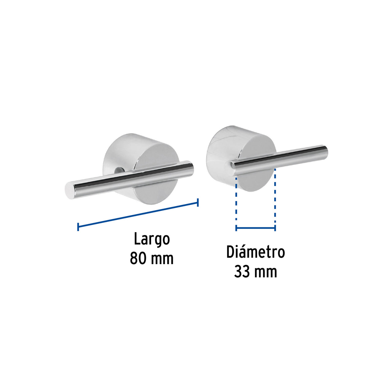 Juego Manerales Mezcladora de Pared, Lavabo, Cromo, Element
