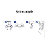 Luminario Redondo Satín Spot Dirigible, Lámpara No Incluida