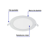 Luminario LED Plafón 12 W 6500K Ultradelgado Redondo, Volteck