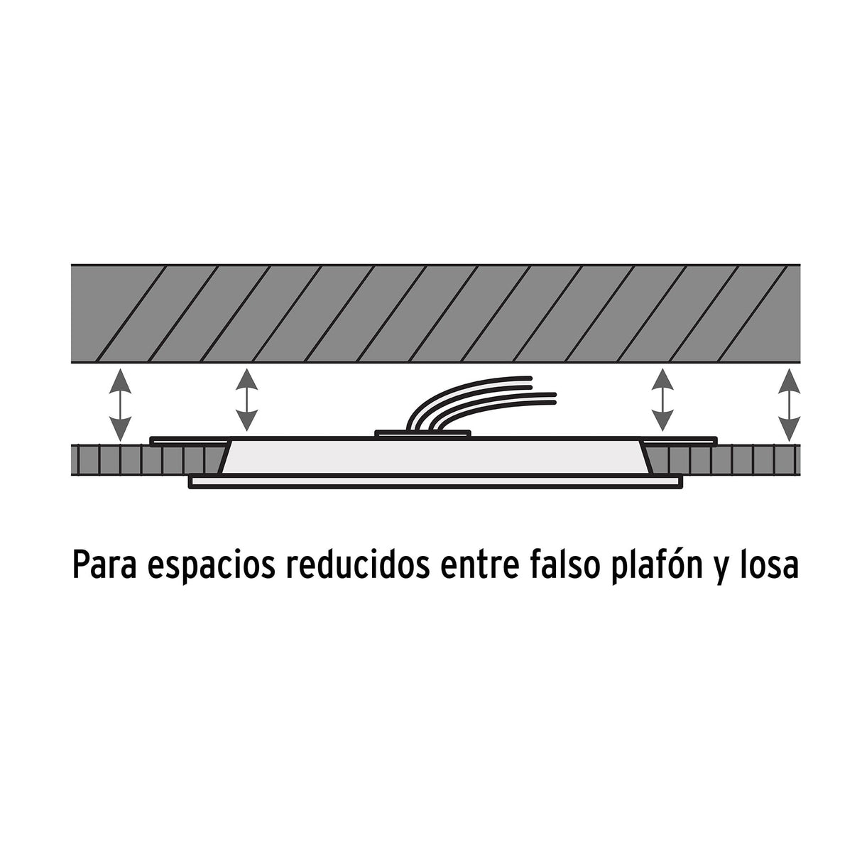 Luminario LED Plafón 12 W 6500K Ultradelgado Redondo, Volteck