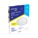 Luminario LED Plafón 18 W 6500K Ultradelgado Redondo, Volteck