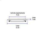 Luminario LED Plafón 6 W 6500K Ultradelgado Cuadrado Volteck