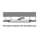 Luminario LED Plafón 6 W 6500K Ultradelgado Cuadrado Volteck