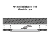 Luminario LED Plafón 15 W 6500K, Ajustable, Redondo, Volteck