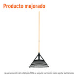 Escoba Plástica para Jardín, Flex. 22 Dientes, Mango 48', Pretul