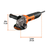 Esmeriladora Angular 4-1/2', 750 W, Truper Ergo Pro