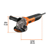 Esmeriladora Angular 4-1/2', 950 W, Truper Ergo Pro
