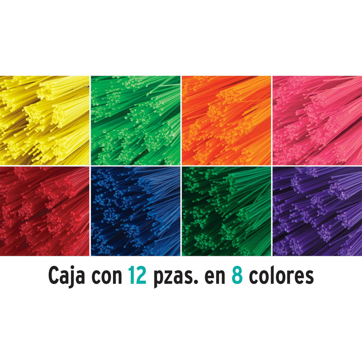 Escoba Mediana Tipo Cepillo, Cerdas de PVC, Bastón de Madera