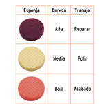 Juego de 3 Esponjas para Pulir de 7' Hook And Loop, Truper