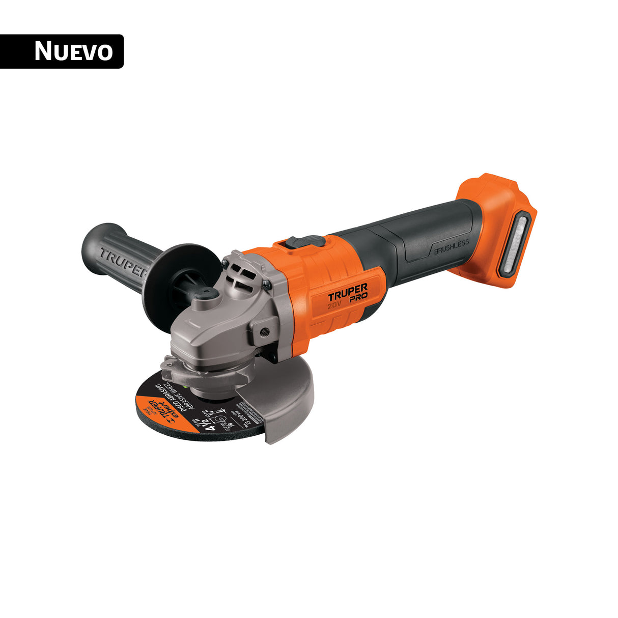 Esmeriladora 4-1/2', 20 V, sin Accesorios, Truper Pro