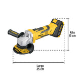 Esmeriladora 4-1/2', 20 V, 1 Batería 4 Ah, Pretul